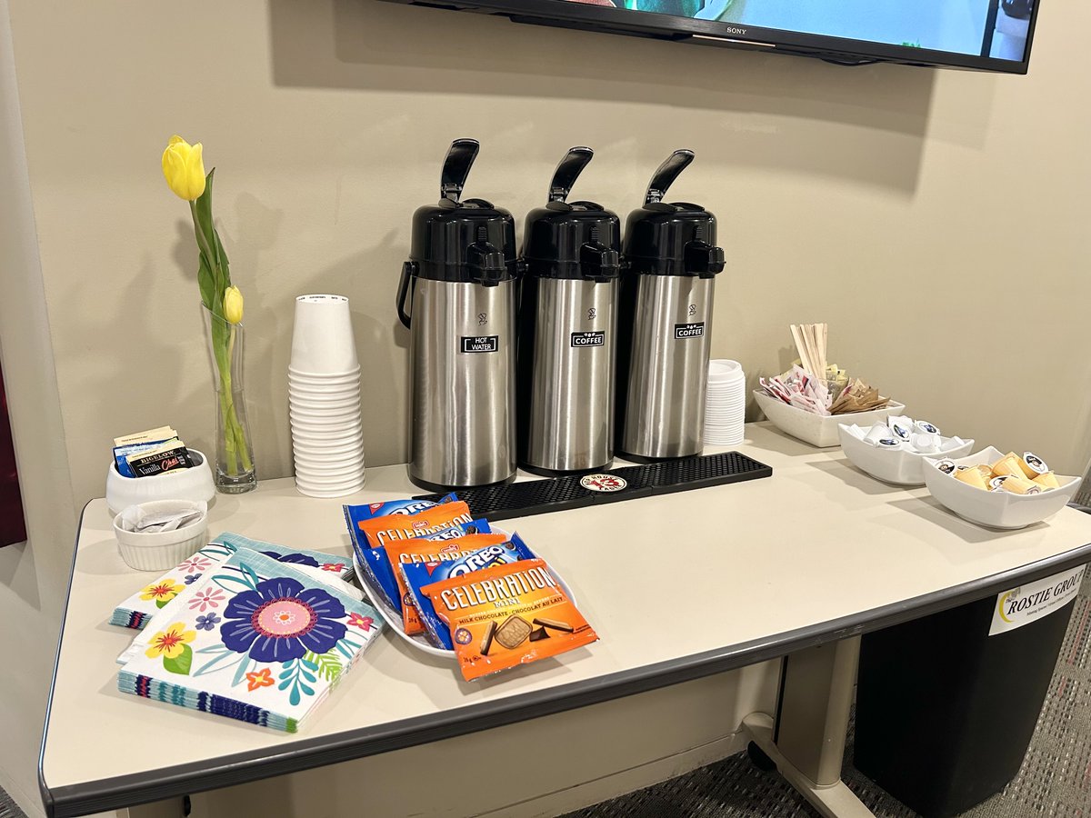 Welcome to our complementary coffee & snack bar 😋. Refreshed throughout the day! #workspace #meetingrooms #officesnacks