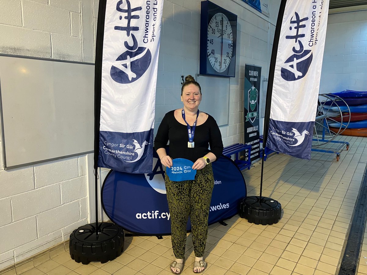 Well done to everyone who took part in #Swimathon, here are four customers from Amman Valley Leisure Centre. 💬 Becky Isaac: entered for the fourth year, completing the triple 5k. 💬 Hadyn Townsend: completed an individual 5k. 💬 Iestyn and Dafydd Jones: completed a team 5k.