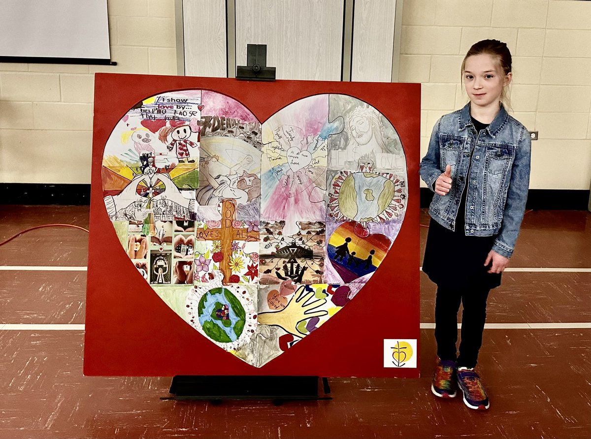 We celebrated the Year of Love today and added our puzzle piece. @npsc_schools is truly a loving community. #NPSCfaith #STAdragons #stalexander @CatholicEdu