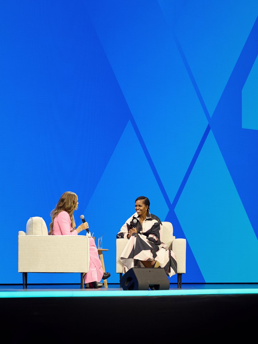 'Real leaders are builders – they're putting something on the table versus tearing something down.' The incomparable Michelle Obama graced the #QualtricsX4 stage with Ashley Smith, owner of @UtahJazz, to talk leadership and overcoming fear.