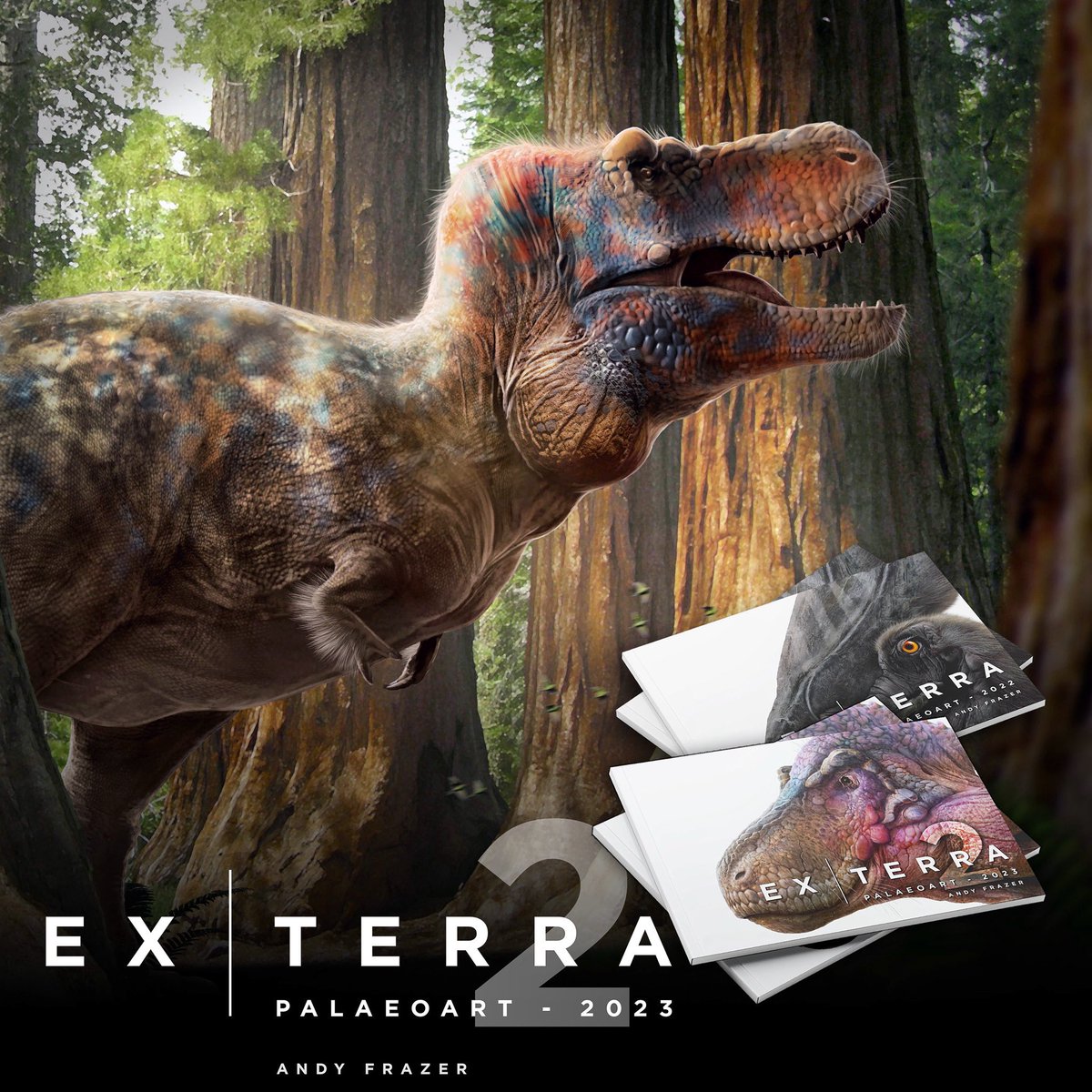 My latest collection of palaeoart, Ex|Terra 2 was published a couple of months ago. I have a few copies left - and some copies of Ex|Terra 1 too. All the info is in my pinned post and profile. 🦖