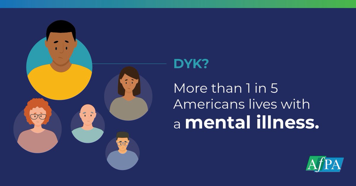 DYK? More than 1 in 5 Americans lives with a mental illness. But they may face challenges accessing treatment. This #MentalHealthMonth, take some time to learn more: bit.ly/473V1VW