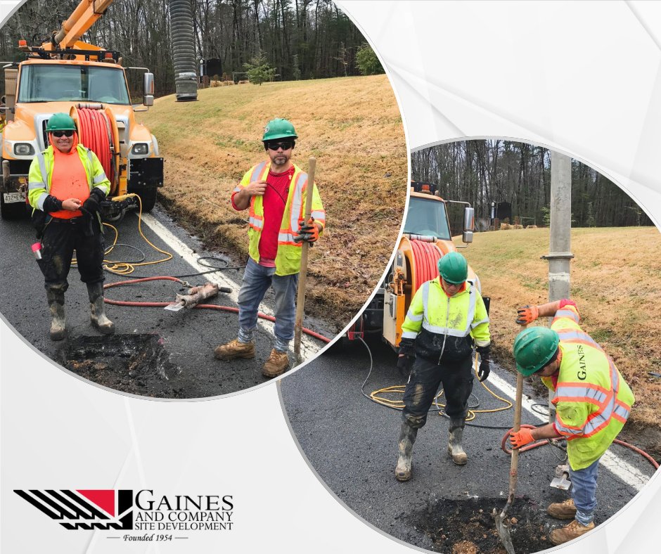 #FunFactFriday  (Hard) hats off (& back on) to Jose 'Horse' Martinez & Jose Guerra! Here, you can see them diligently test pitting using a hydro vac. Thanks for keeping our infrastructure safe, guys! #UndergroundUtilities  ow.ly/XZlh50Rvbcx