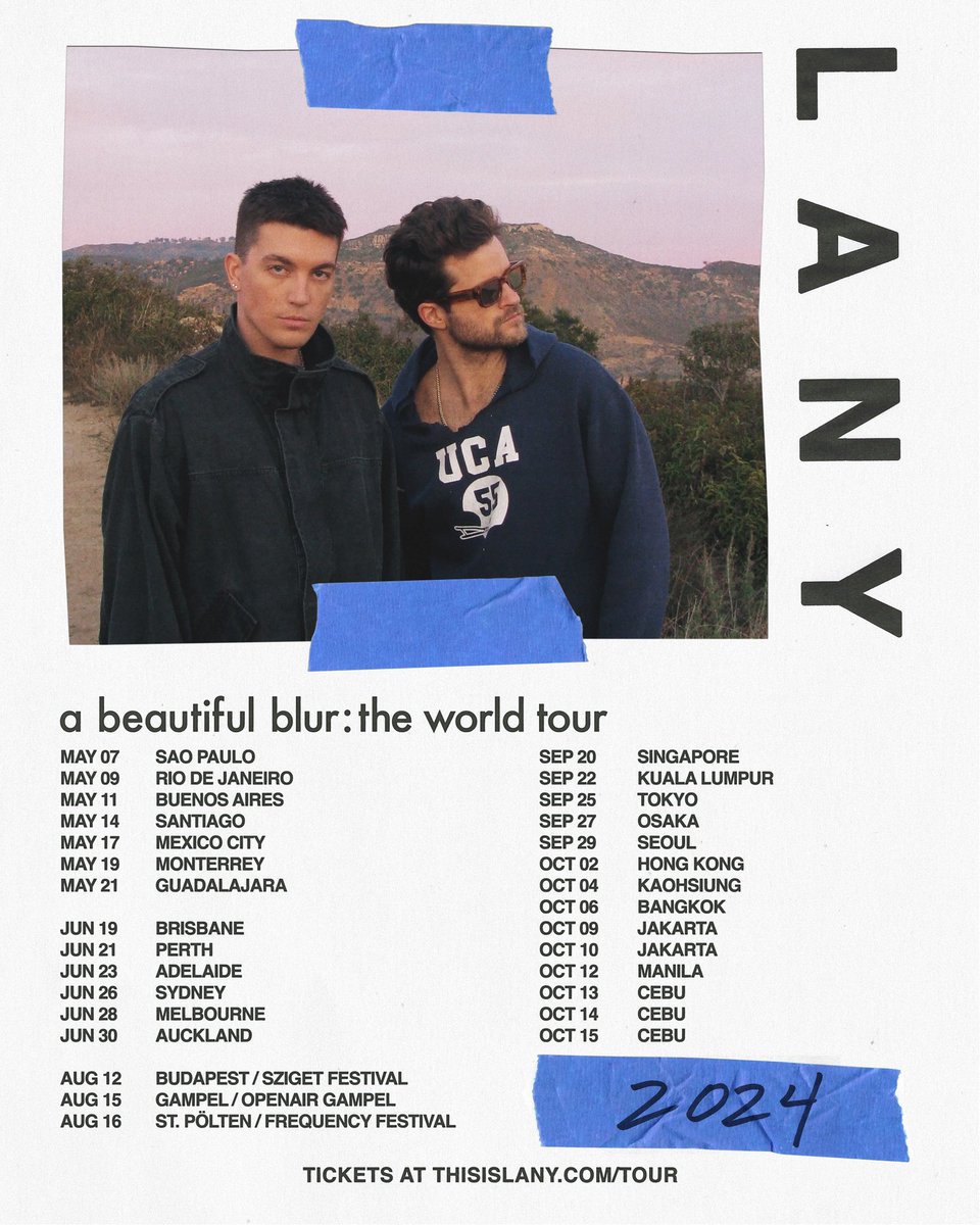 here is the rest of the tour schedule for 2024 🌹see ya out there - thisislany.com/tour