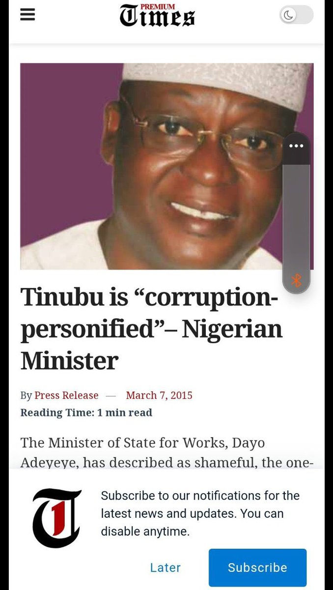 While Peter Obi just left office and was getting accolades, who was “Mr Corruption Personified”?? 🤷🏿

Your guess is as good as mine. Regardez 🤣