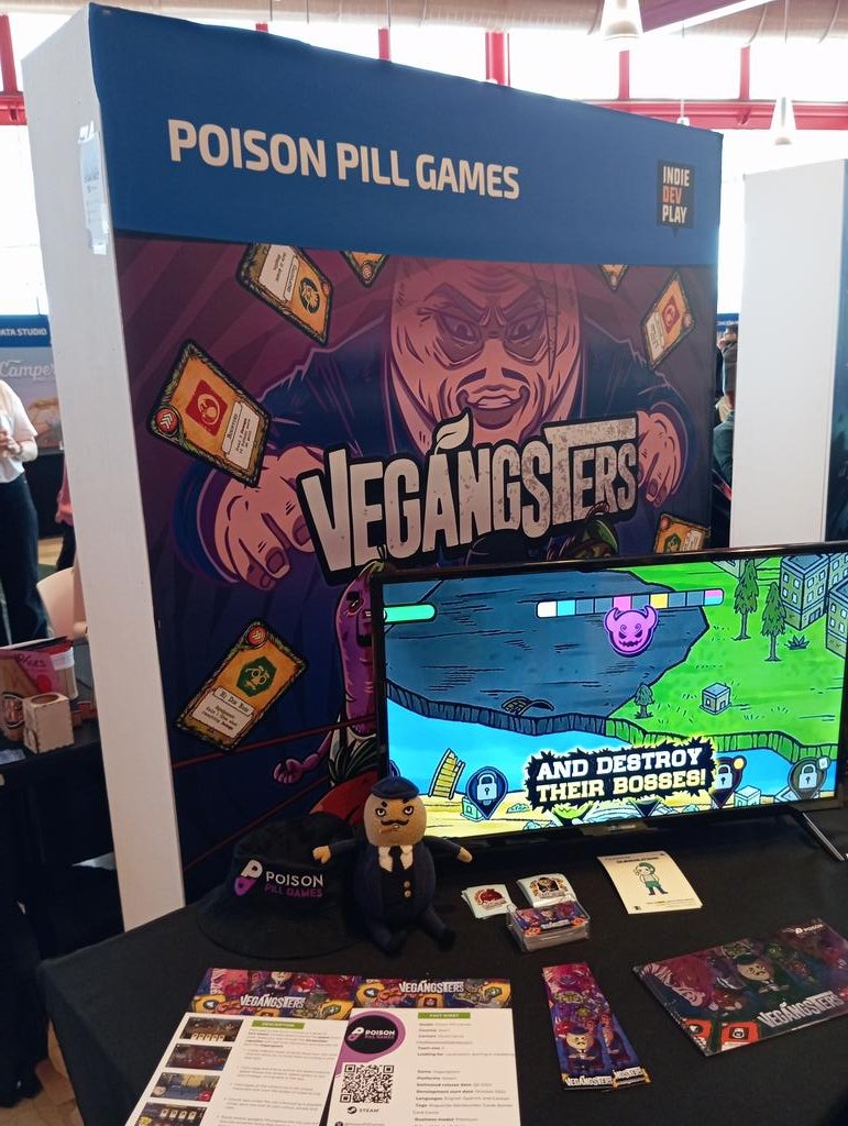 Part of the Vegangsters now. 🥔 Thanks, @PoisonPillGames. Go check them out. #CelebrateIndies #Guadalindie24