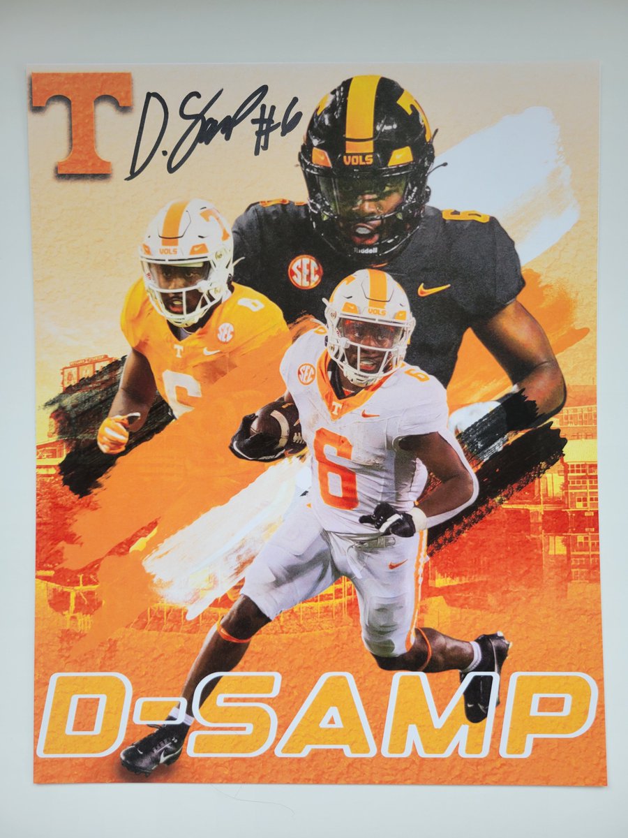 🚨 GIVEAWAY 🚨

I'm giving away this autographed Dylan Sampson 8x10 for free!

TO ENTER:
1. Like this post
2. Follow <a href="/Vol_Bender/">Orange Kool-aid</a> 
3. Comment how many yards you think Sampson will have in the 2024 season!