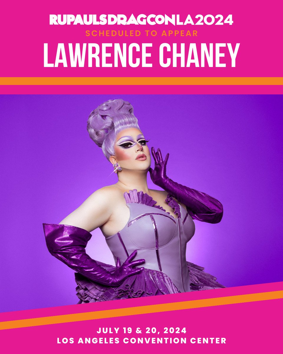 The myth, the legend 💜 #DragRaceUK Series 2 champion @shadylawrence is coming to @rupaulsdragcon LA - the largest gathering of #DragRace queens in the WORLD! 🌴  

🎟️ #DragCon LA tickets on sale at rupaulsdragcon.com 
🗓️ July 19 & 20 
📍 L.A. Convention Center