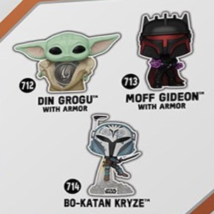 The back of the Zeb box gives us an early glimpse at the upcoming Star Wars: The Mandalorian Funko Pop! set, showcasing Moff Gideon with Armor alongside Din Grogu and Bo-Katan Kyrze. #StarWars #TheMandalorian #Grogu #BabyYoda #MoffGideon #BoKatan #Funko #FunkoPop #FunkoPops…