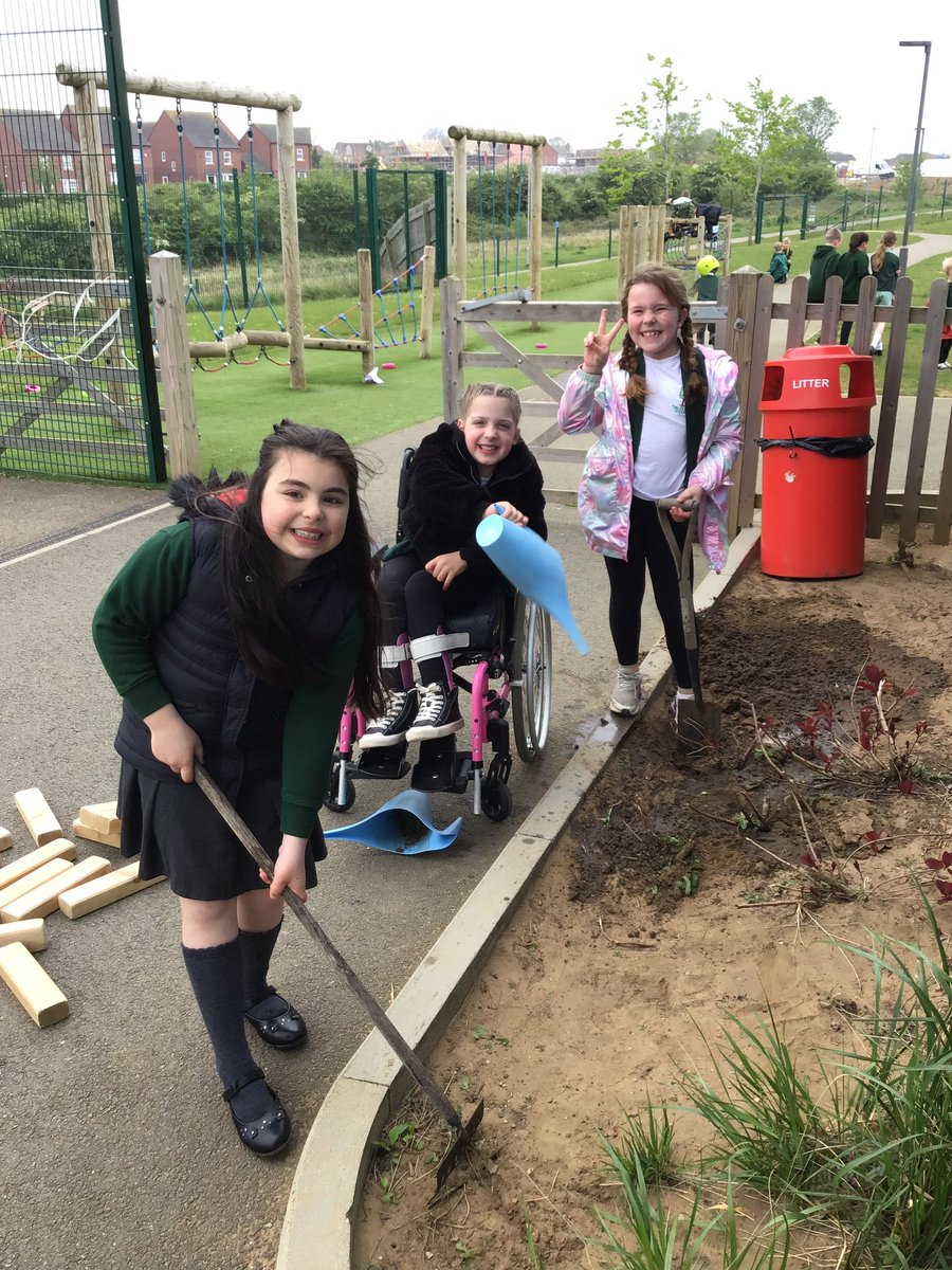 We’ve had a fabulous time for National Gardening Week. #ecoschool #gardening #NationalGardeningWeek #planting #digging #school #primary #grantham