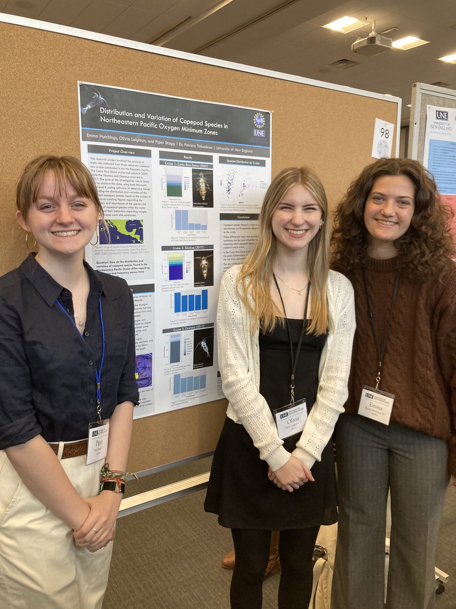 So proud of my first year students @unetweets for presenting their research with me at the spring research symposium. They did a great job!