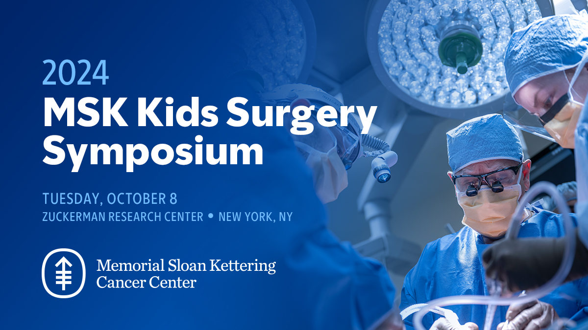 Exciting announcement: Join us for the inaugural #MSKkidsSurgeryCME @MSKCancerCenter. Explore innovative strategies & the multidisciplinary approach necessary to care for #pediatriconcology patients undergoing surgical intervention. Early rates available: bit.ly/MSKkidsSurgery