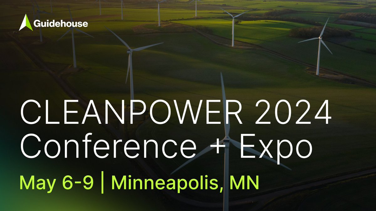 Guidehouse is excited to attend the @USCleanPower 2024 Conference and Expo, where industry experts will gather to network and collaborate. Connect with us to learn how we help energy providers stay ahead of the curve of the global energy transition: guidehouseinsights.com/events/cleanpo…
