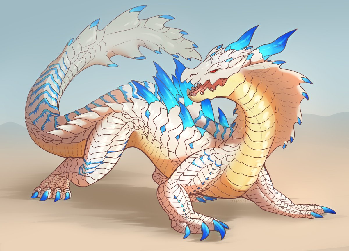 Ivory Lagiacrus for Feather.Stride~ :D

#MonsterHunter #Lagiacrus