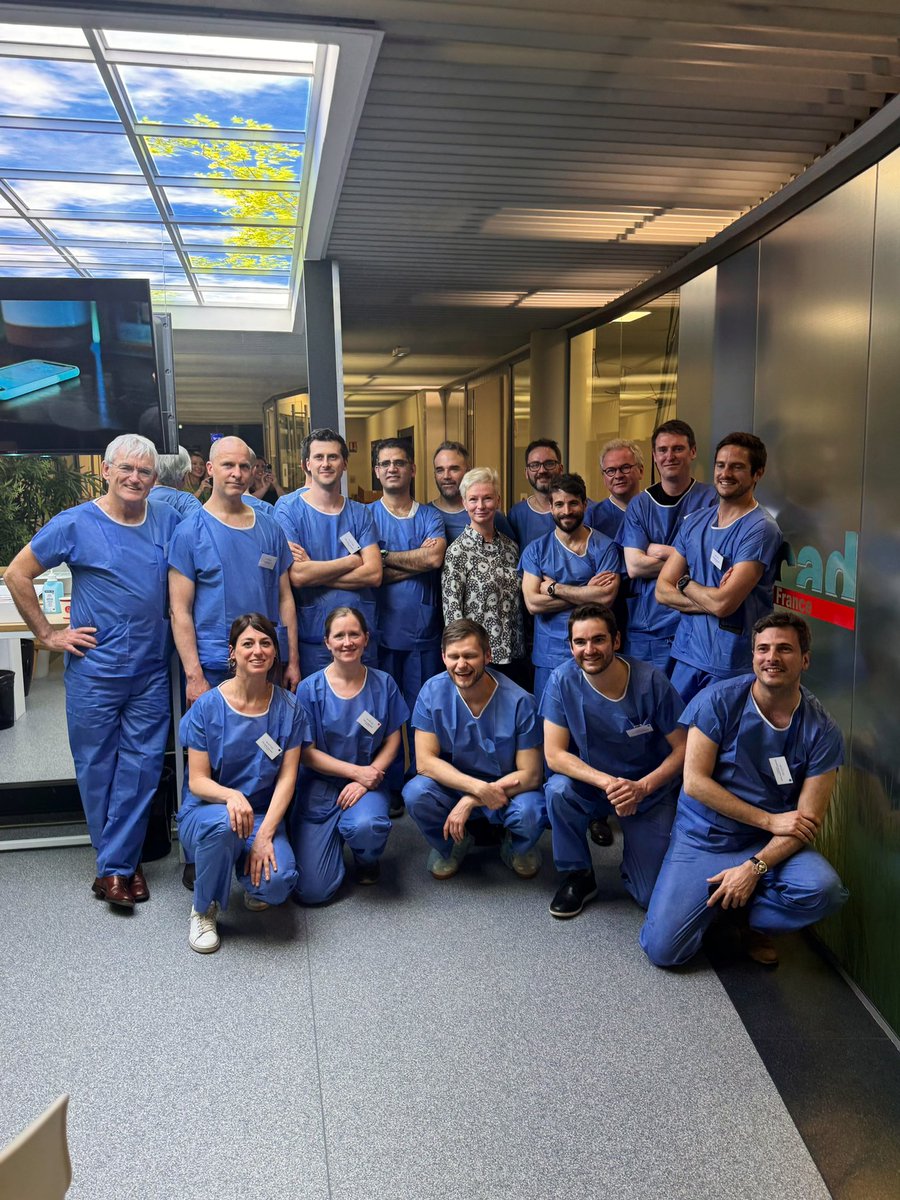Thank you for a great “hands on” experience doing robotic TAR 🤖. Excellent teaching and proctoring, wonderful group of surgeons 🇮🇱 🇨🇭 🇦🇹 🇩🇰 🇫🇮 🇩🇪 🏴󠁧󠁢󠁳󠁣󠁴󠁿 @eurohernias @IrcadFrance @IntuitiveSurg @mpsimons @FilipMuysoms @DouissardJ @SWexner