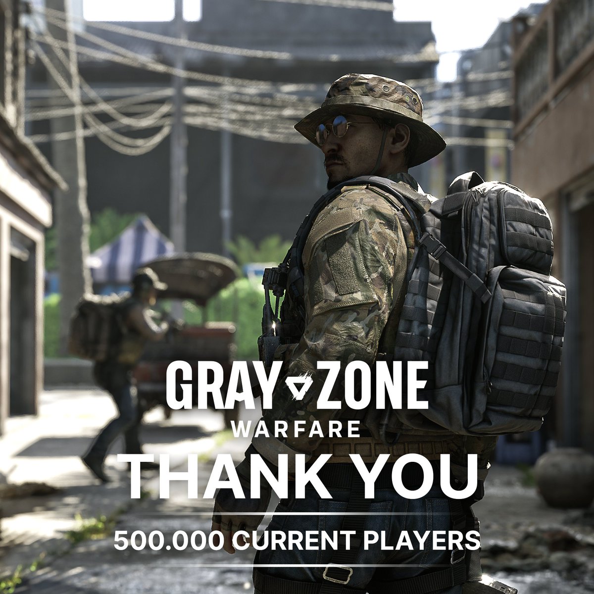 Over 500,000 PMCs Now In Lamang 🎉

These three days have been quite a whirlwind. We are eternally grateful to everyone who has enlisted in #GrayZoneWarfare

Our commitment remains steadfast as we push ahead with determination because we understand that #EveryMoveMatters #GZW 🤙