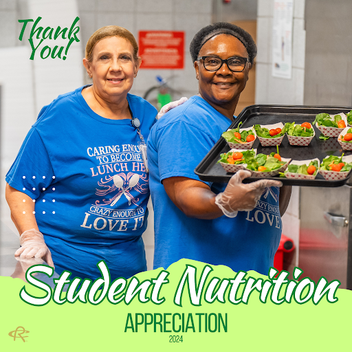 Did you know that RCISD Cafes will have served more than 700,000 lunches and close to 300,000 breakfasts by the end of the year! It's School Lunch Hero Day and we want to say THANKS! #RCISDJoy