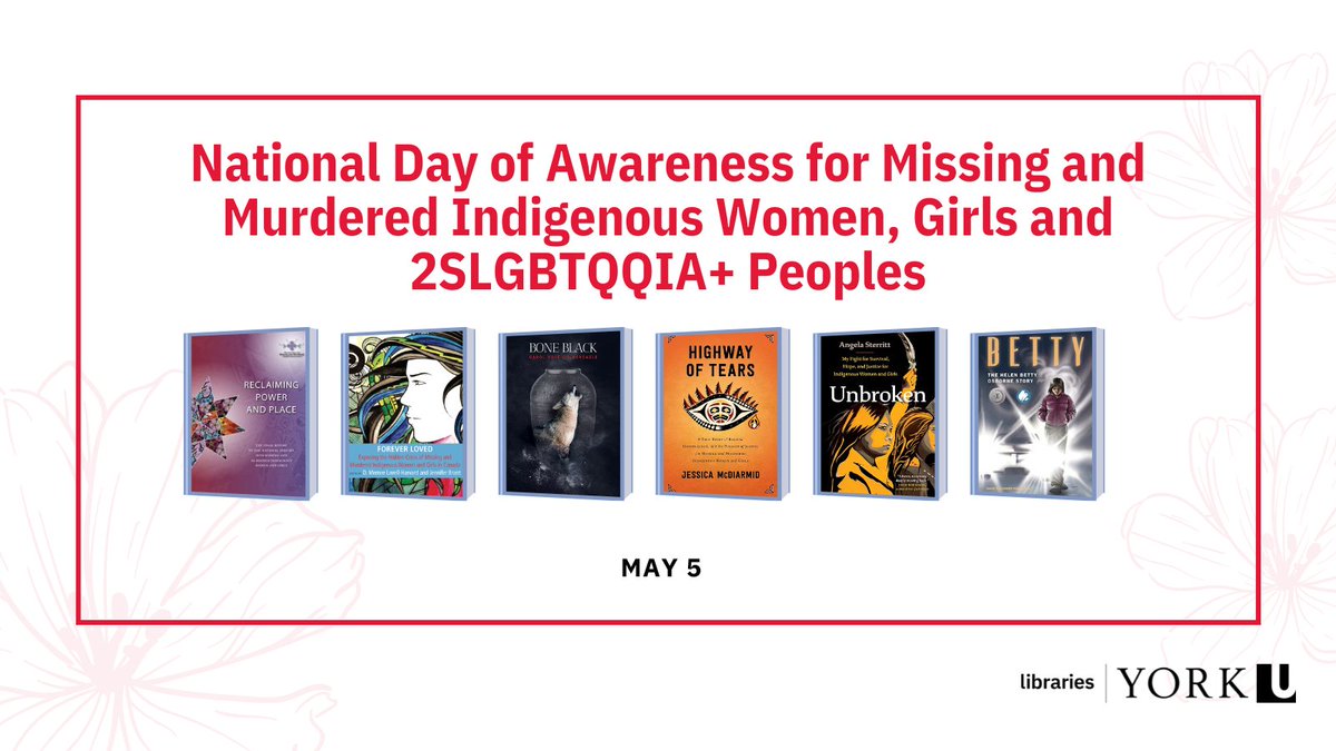 On May 5, we observe the National Day of Awareness for Missing and Murdered Indigenous Women, Girls and 2SLGBTQQIA+ Peoples. Inspired to learn more? Immerse yourself in the narratives of these community members through this empowering book collection. #MMIW2GS