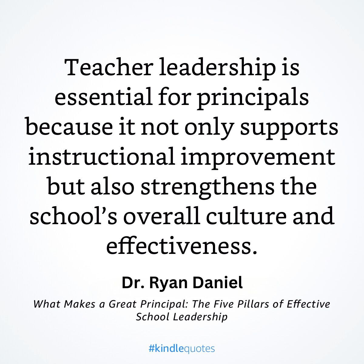 If school culture is dependent only on the leadership of the principal, it will never be truly effective. @HeyDrDaniel Does an amazing job highlighting not only the impact of teacher-leadership in schools, but provides strategies on how to truly empower the entire staff in