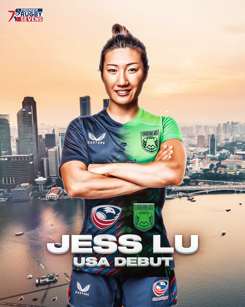 We’re cheering for Jess Lu 🇺🇸 as she make her debut on the world stage this weekend in Singapore 🇸🇬 #SevensNewHome