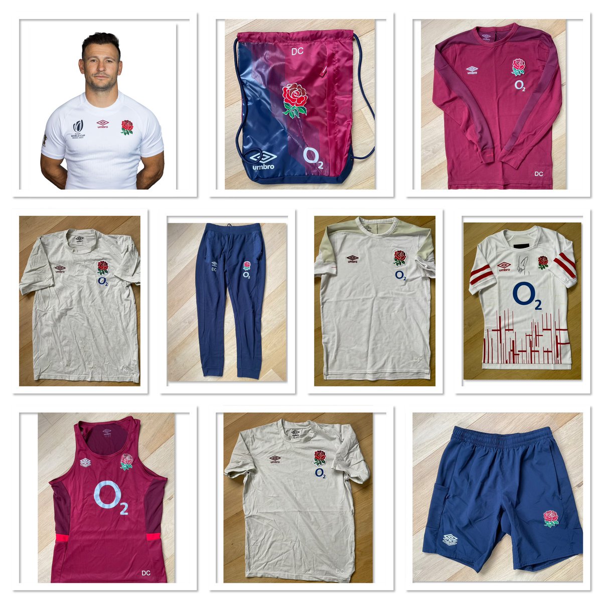 We have just collected some of @dannycare last items of @EnglandRugby kit. Check it out here inmylocker.co.uk/collections/da…