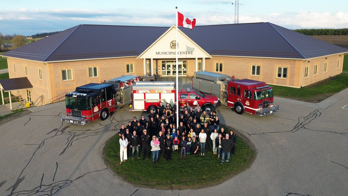 In recognition of 1st responder day it was only fitting we gather our entire “Fire Family”. Everyone in this photo plays a part in keeping our community safe.