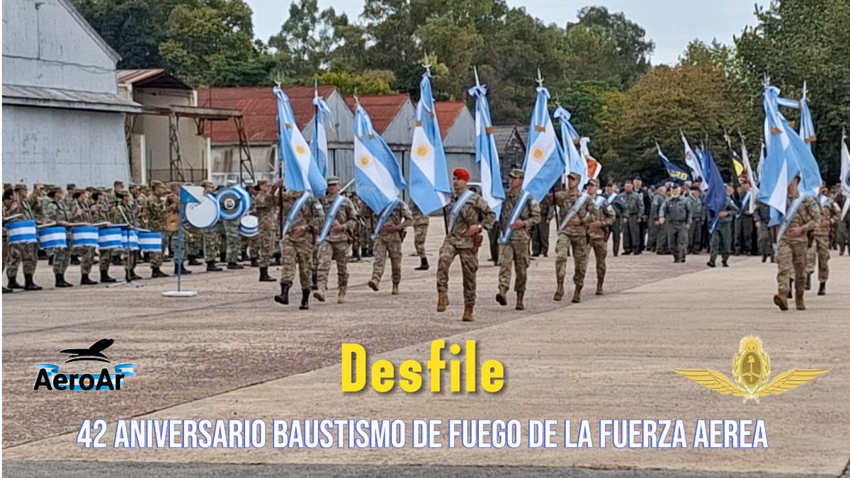 Desfile 42 aniversario del bautismo de fuego de la @FuerzaAerea_Arg 
youtu.be/7kdYP4IxzNk
#Defensa #FFAA #FuerzasArmadas #TecnologíaDefensa #Tecnología #Militar #Argentina #AeroAr #AeroArDefensa #defensa #aeroar  #Military #Defence