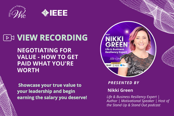 Missed our insightful webinar on 'Negotiating for Value - How to Get Paid What You're Worth?' Don't worry! Here's your chance to catch up and gain valuable insights. ieeetv.ieee.org/channels/wie/w… #IEEEWIEWebinars #IEEE