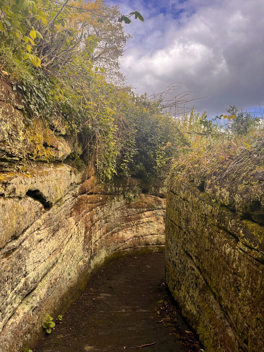 Old Mercian ways.

The path that cuts through the sandstone leading up to St. John the Baptist Church, Wolverley, Worcestershire. 

#theoldways #footpaths