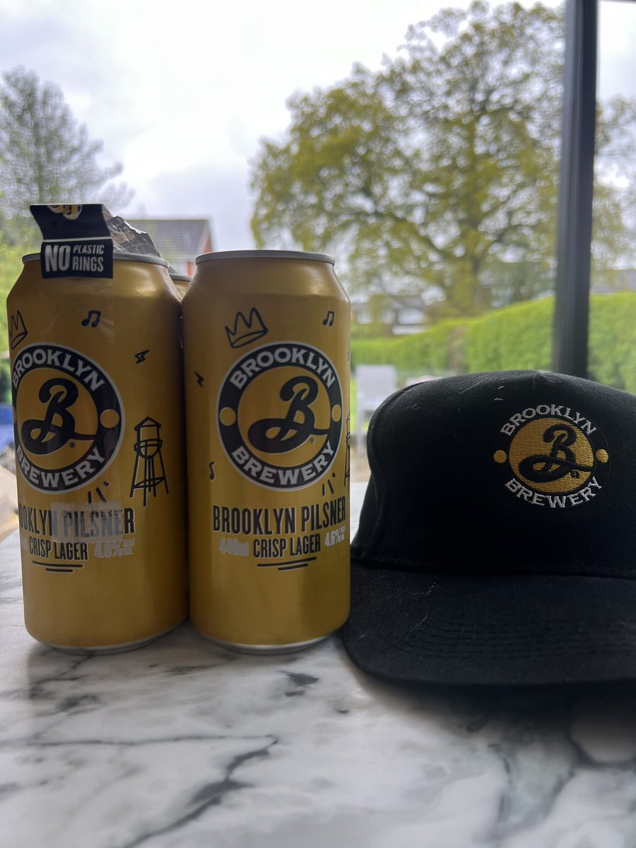 Bank Holiday beer and rain hat 🍺☔️🧢 
@BrooklynBrewery