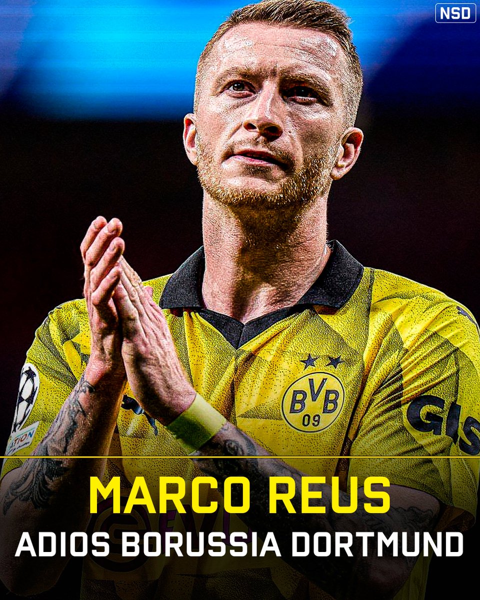 𝙈𝙖𝙧𝙘𝙤 𝙍𝙚𝙪𝙨⚫️🟡
Después de 12 temporadas Marco Reus le dirá adiós al Borussia Dortmund como futbolista.

#BVB #BorussiaDortmund #MarcoReus #Adios #Final #BlackAndYellow