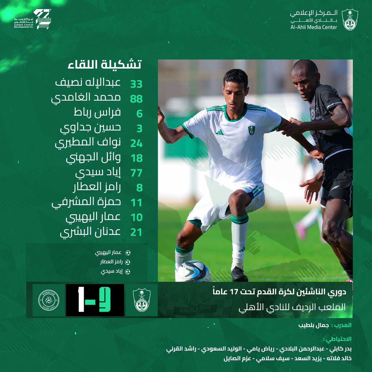 ALAHLI_FC's tweet image. ناشئو #الأهلي يفوزون على الشباب بـ3 أهداف مقابل هدف ⚽️
