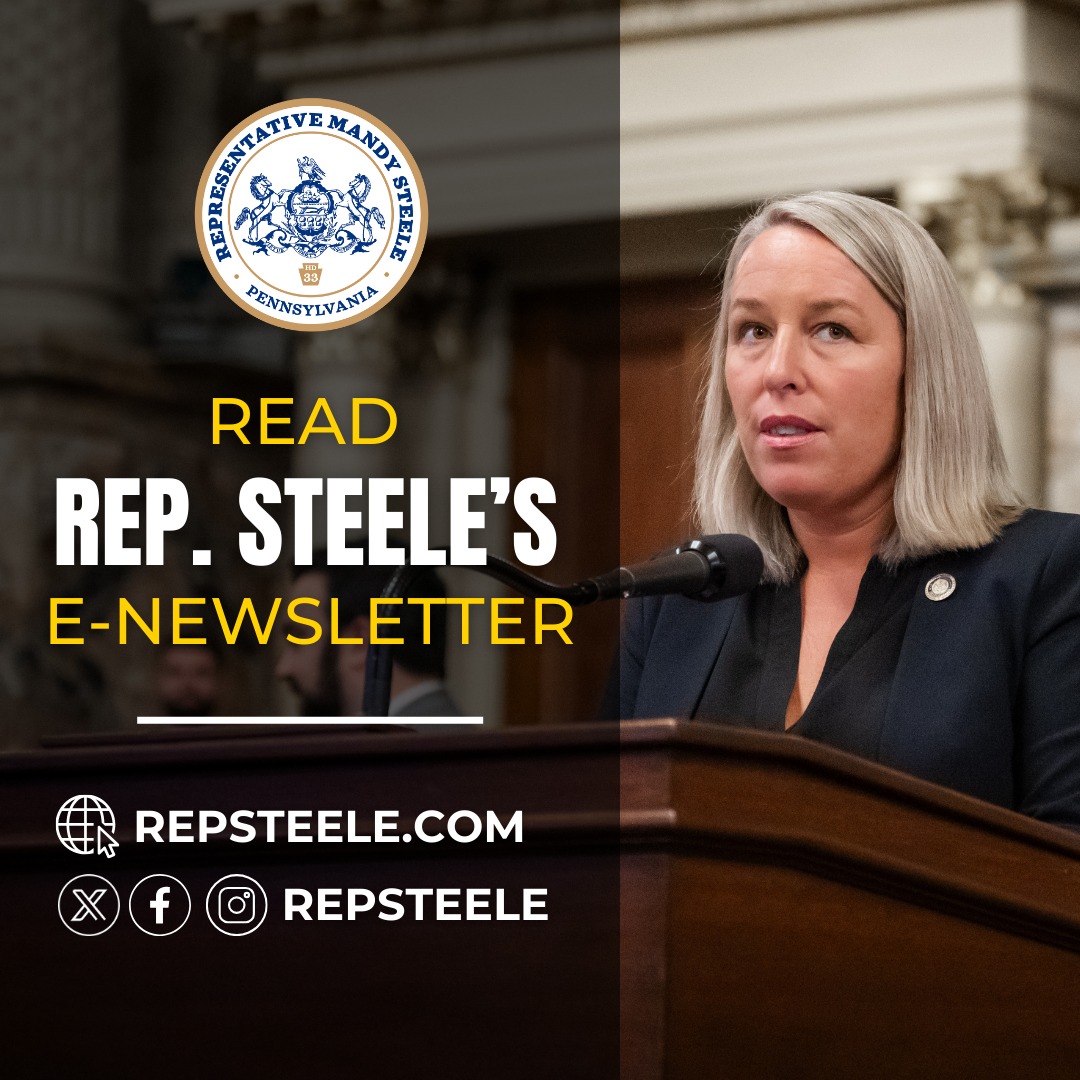Read my latest newsletter to read about my 4 bills that have passed the House, plus an extended financial aid deadline: shorturl.at/lqBKO Subscribe here: repsteele.com/emailsignup.