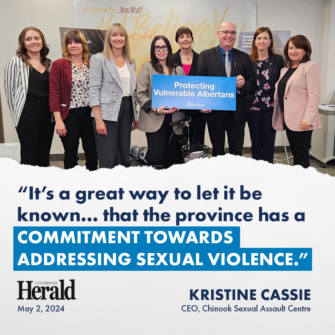 Our government will not stand for sexual, domestic or gender-based violence, and there is no better time to reaffirm our commitment to protect vulnerable Albertans than Sexual Violence Awareness Month. #ableg #abpoli