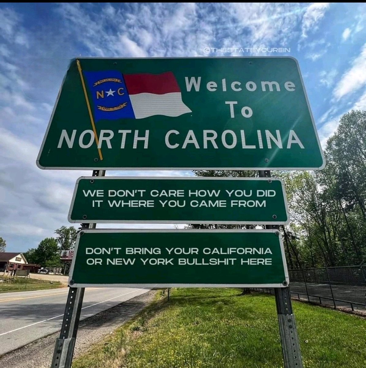 To all my North Carolina friends. If I were to ever move to the East Coast, your state is one of the states I would consider. I hear the weather's not bad either.