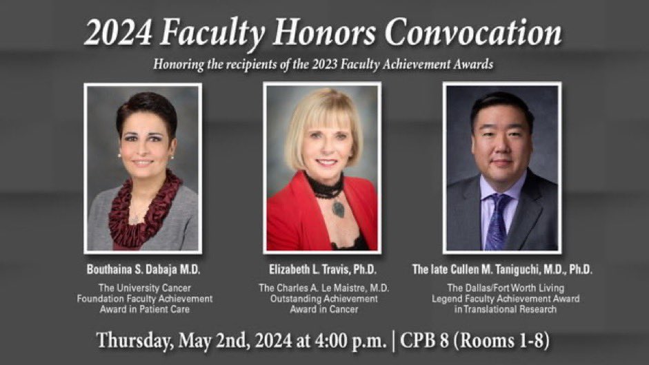 You won’t meet an oncologist more committed to patient care than my friend, sister, mentor, leader and colleague @MDAndersonNews @BouthainaDabaja. You set the bar so high for all of us & we are grateful. Congratulations on the Faculty Achievement Award in Patient Care.