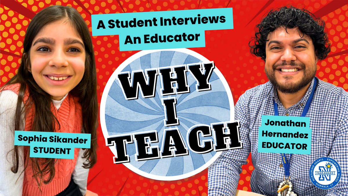 1 day or 1 week in May, it just isn’t enough! Because we have so many amazing teachers, we can’t contain our #teacherappreciation in such a short time. In our new #WhyITeach series, @NaramakeES_CT Sophia interviewed 3rd grade teacher Mr. Hernandez. youtu.be/vDbOaVsTWoo