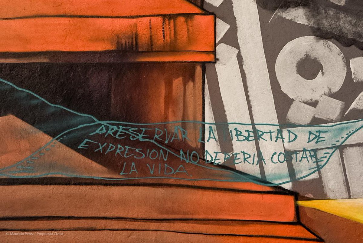 Hoy, en el Día Mundial de la Libertad de Prensa, ha sido develado un mural en #Veracruz para conmemorar a periodistas que han sido asesinados y desaparecidos en la entidad más peligrosa del país para la prensa. Familias y organizaciones continuamos exigiendo justicia.