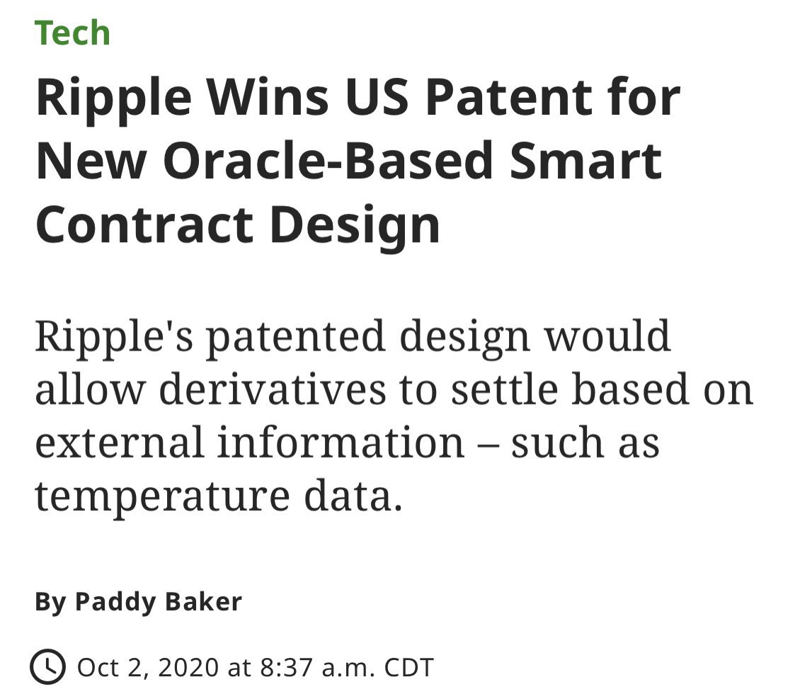 “Allow derivatives to settle..” Ripple US Patent🔑