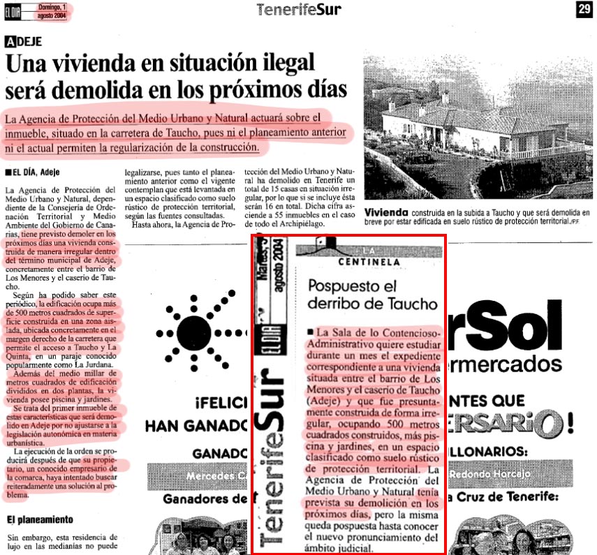 @diariodeavisos Pues a ver si al Seprona le queda un rato y va a revisar por qué los chalets con piscina, por decenas, d los potentados hace 20 años q se están demoliendo y ahí siguen tal cual. Menos lobos Caperucita, pero el q no tenga contactos o perras para abogados sí, que se ande con ojo.