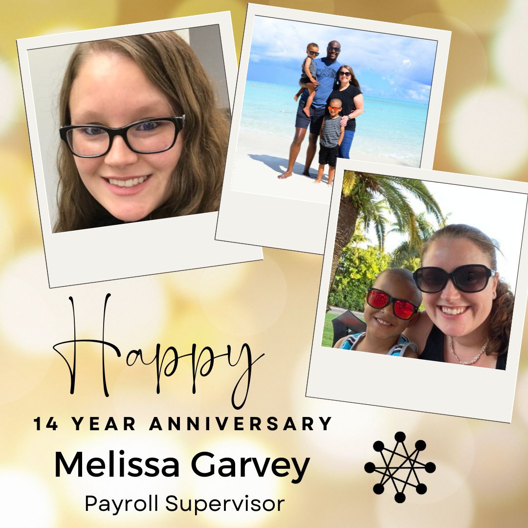 Happy 14th Digital Prospectors Anniversary, Melissa Garvey! 🎉 It's incredible to celebrate another milestone with you. Your dedication and expertise have been instrumental in shaping our Payroll department over the years. #WorkAnniversary #TeamAppreciation #loveyourjob