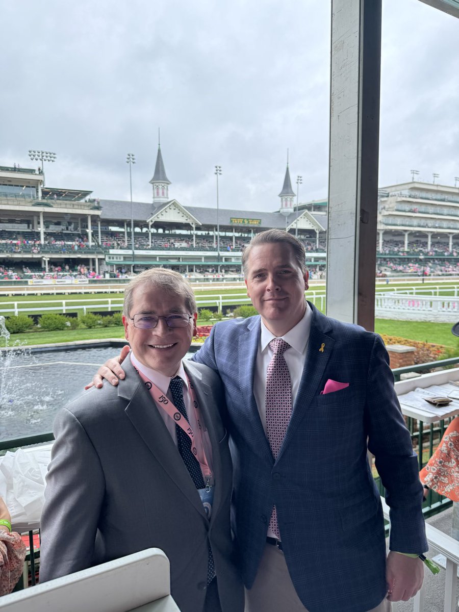 .⁦@GroverNorquist⁩ making his first #kyderby appearance