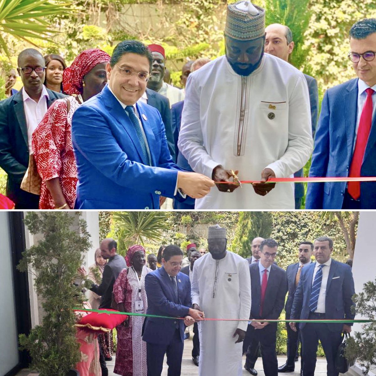 #Banjul 03mai2024
inauguration ce vendredi à Banjul de l’#Ambassade du Royaume du #Maroc, par le Ministre #Bourita et le ministre gambien des Affaires Etrangères, de la Coopération Internationale et des Gambiens à l’Etranger, M. Mamadou #Tangara.