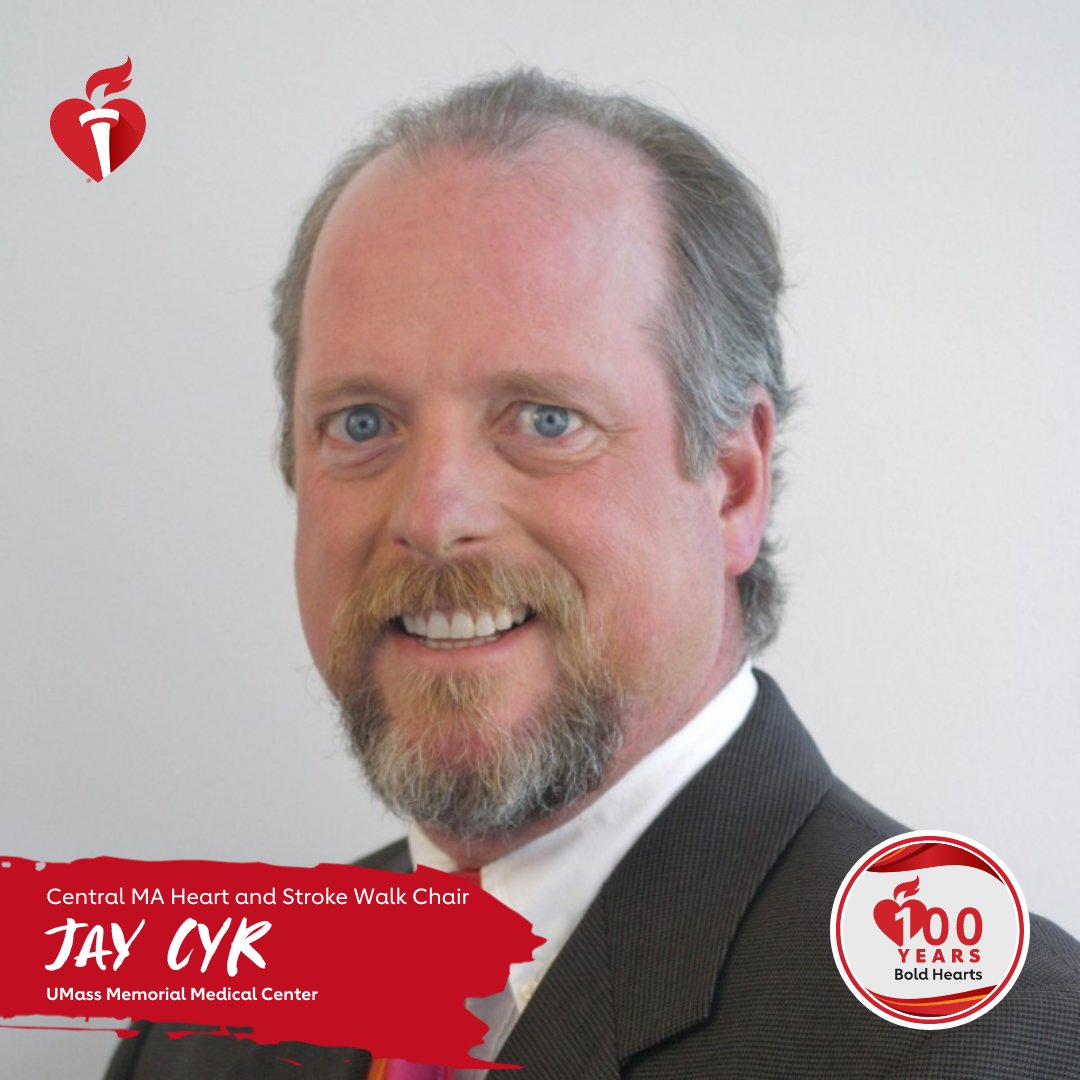 Thank you to Jay Cyr, of @umassmemorial, for chairing the 2024 Central Massachusetts Heart and Stroke Walk! 🚶‍♀️❤️ Jay is the perfect leader to guide our efforts to build a healthier community. Read more: spr.ly/6013jTE4c