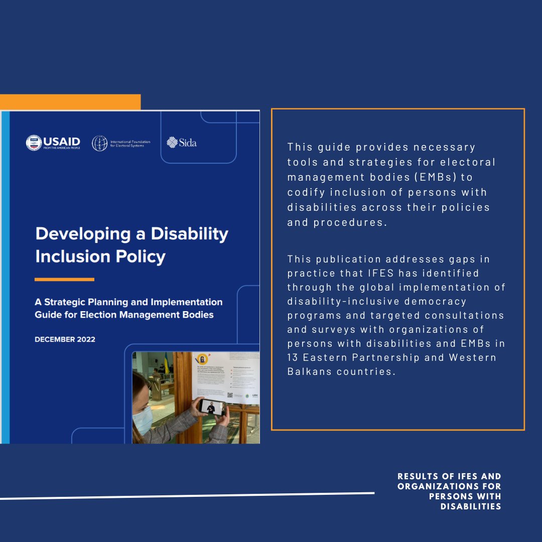 👩‍💼 Unveiling results of our RENEWE members! Check their achievements in gender equality  & @IFES1987’ work with EMBs to support persons with disabilities. This is what we've accomplished together. #CelebratingDecadeofDemocracy #EuropeDemocracyExchange #IFESREO