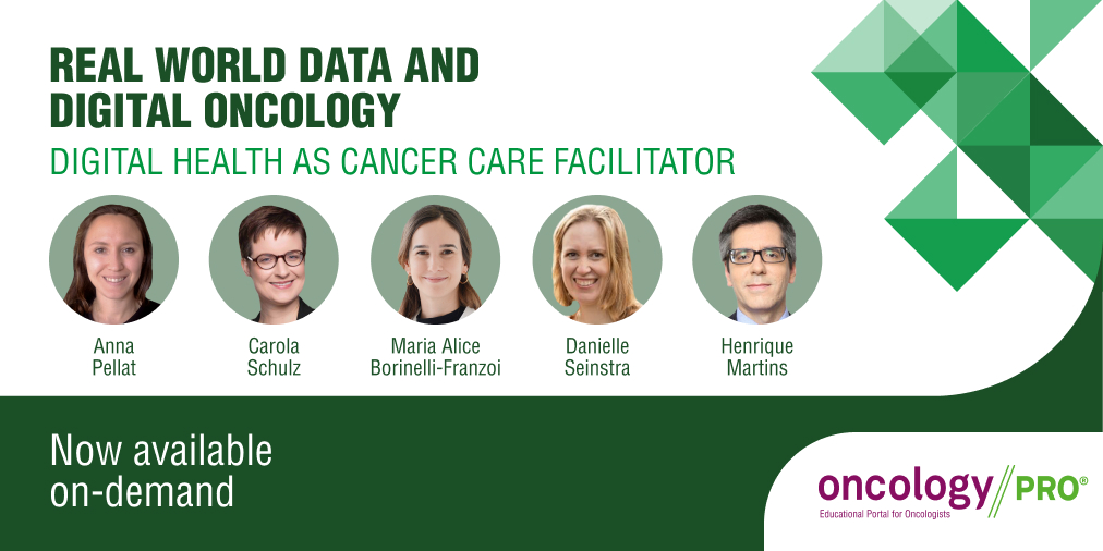 ➡️ This #DigitalOncology webinar covered the current challenges that oncologists face with #RWD and how technology is impacting the collection, availability and analysis of this data. Check the resources with your ESMO account: 🔗ow.ly/Lcrg50RvKfm