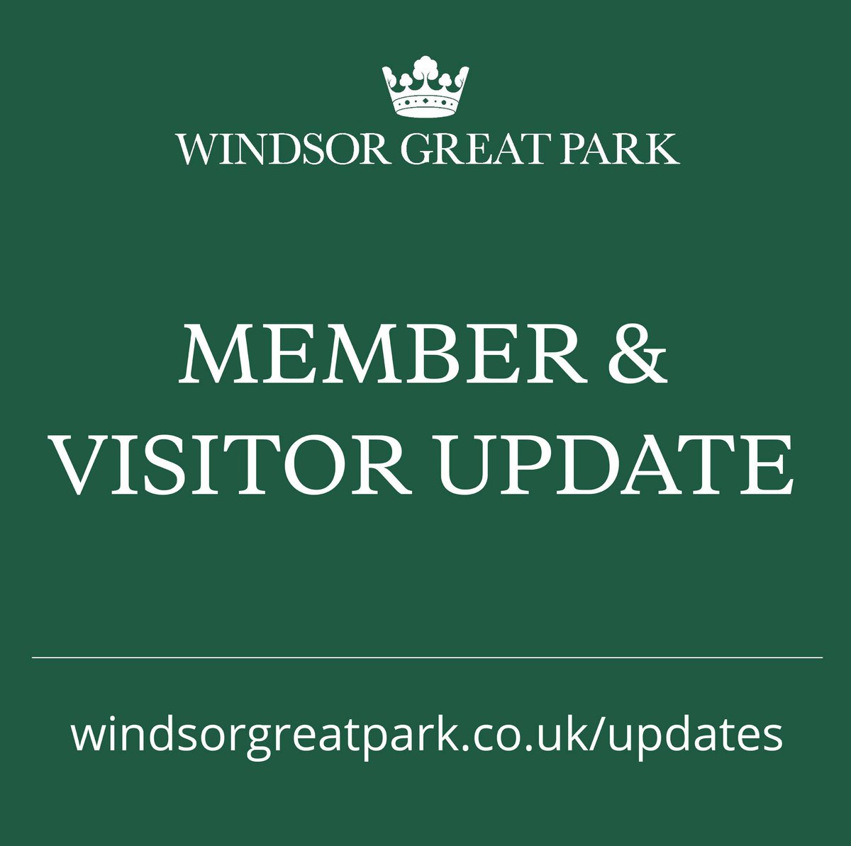 Please be aware of closures and restrictions beginning on Tuesday 7 May for operational reasons. These restrictions may impact your visit, please check our visitor updates for more information: windsorgreatpark.co.uk/visitorupdates @visitwindsor @MyRoyalBorough