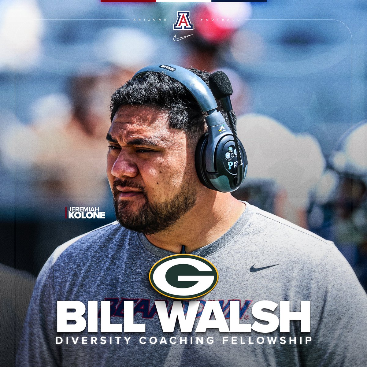 Congratulations to @JKolone_ for being selected for the @Packers Bill Walsh Diversity Coaching Fellowship 👏