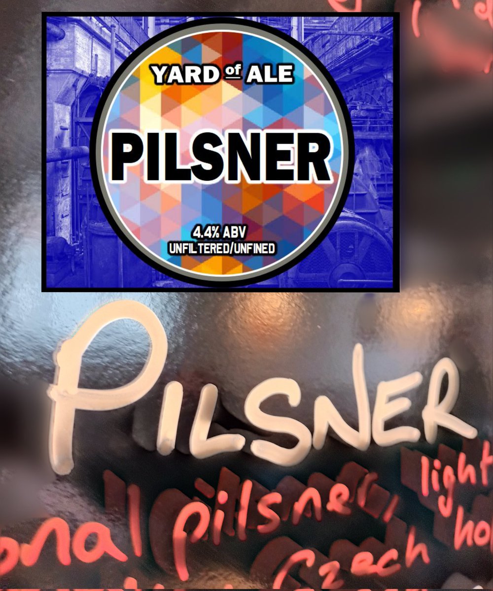 PILSNER is back!! Trad Pilsner recipe, lager malts and Czech hops. Light in body, subtle hop flavour, carbonated, unfined and unfiltered.. as the gods intended 😁👍🍻