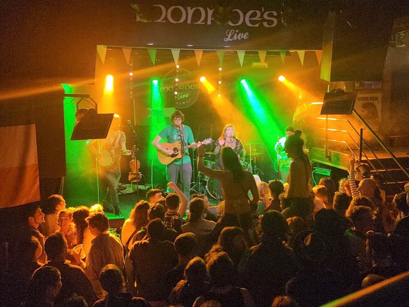 One of Galway's most exciting bands, Kettle Boilers play @MonroesLive tomorrow night, Saturday 4th of May! 🎸🥁 Get your tickets at the link below and get across the bridges for some class live music in Galway's Westend this weekend 🙌 monroes.ie/products/kettl… #GalwaysWestend